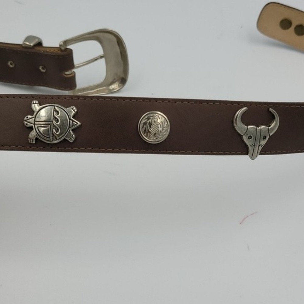 VTG Paul Harris Brown Southwestern Belt Sz S  Rodeo Western - Picture 11 of 12